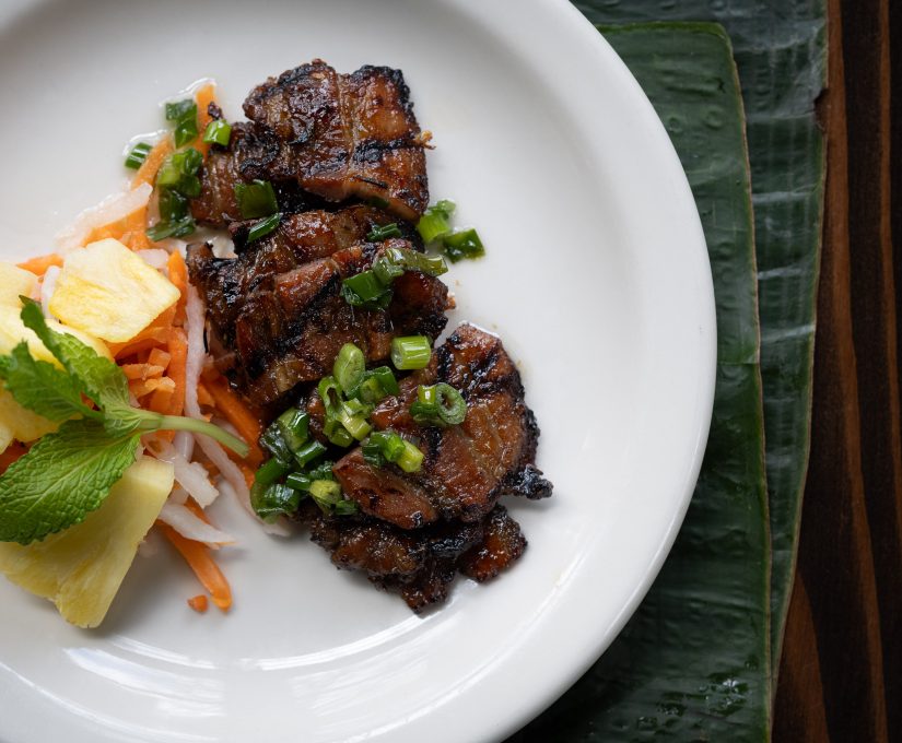 Grilled Pork Belly & Pineapple