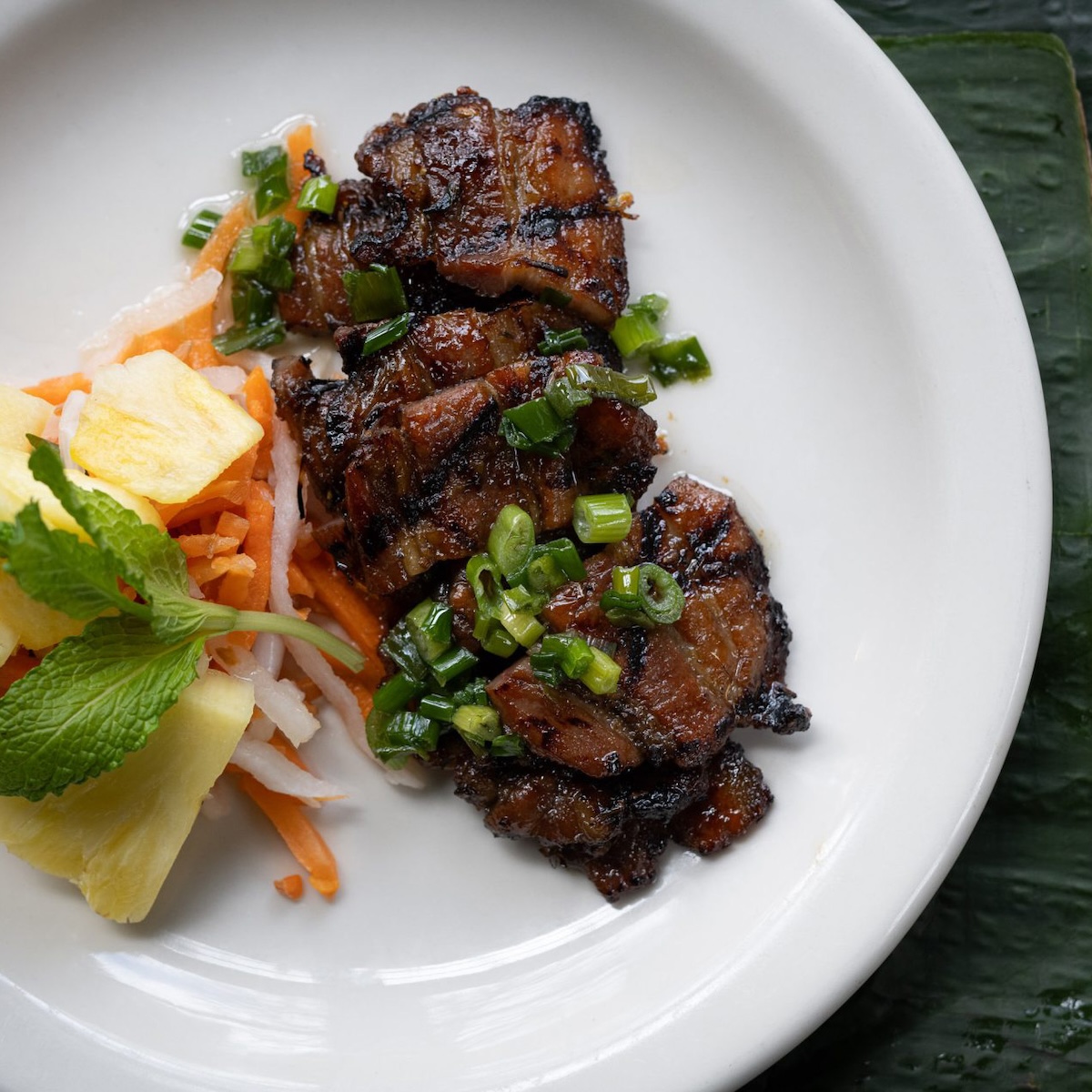 Grilled Pork Belly & Pineapple